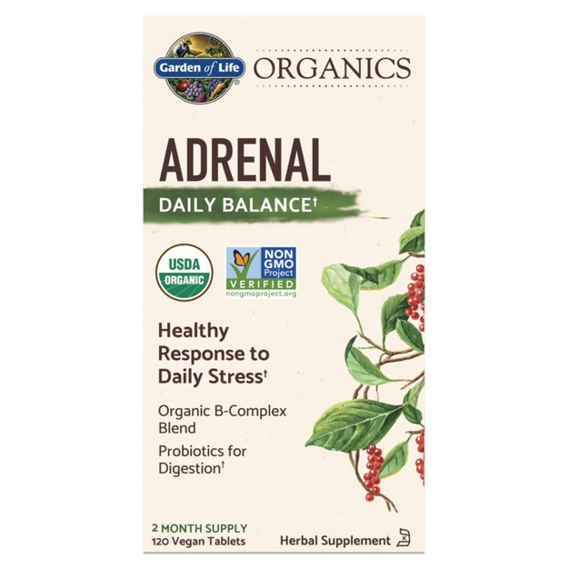 organics adrenal daily balance garden of life