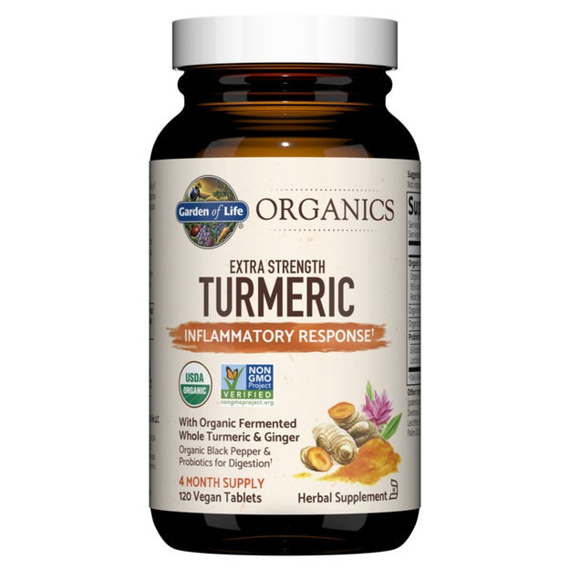 organics extra strength turmeric garden of life