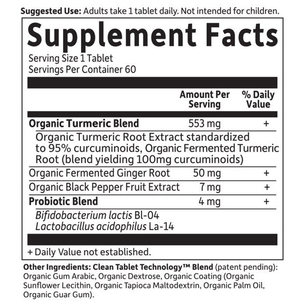 organics extra strength turmeric garden of life supplement facts