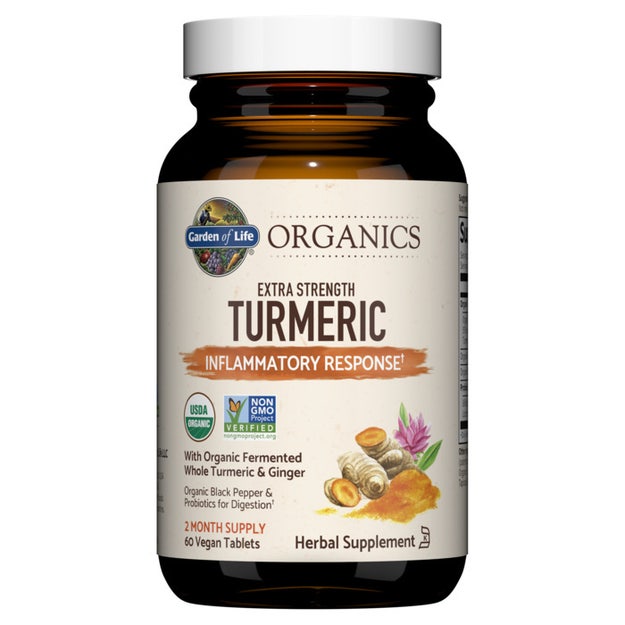 organics extra strength turmeric garden of life