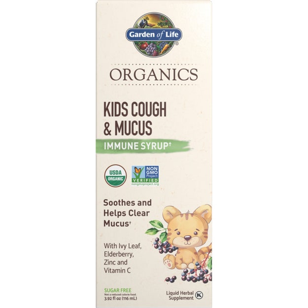 organics kids cough & mucus immune syrup garden of life