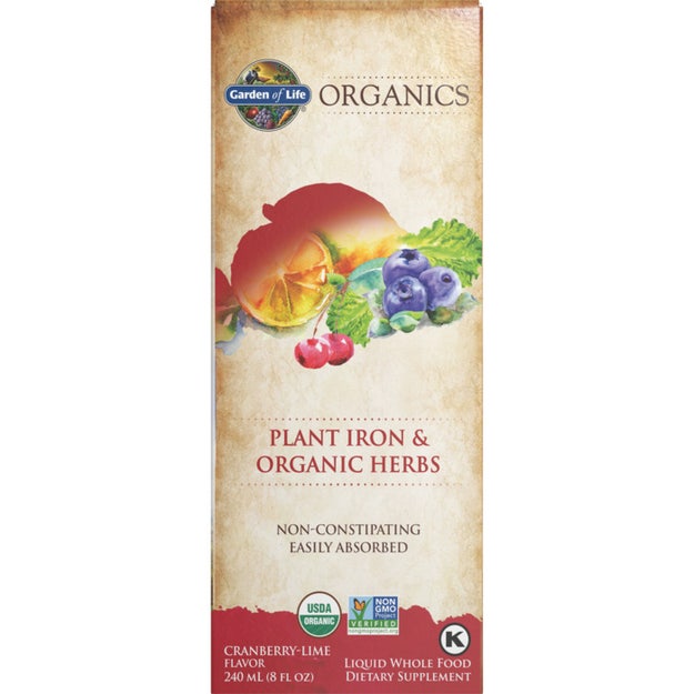 organics plant iron & organic herbs garden of life