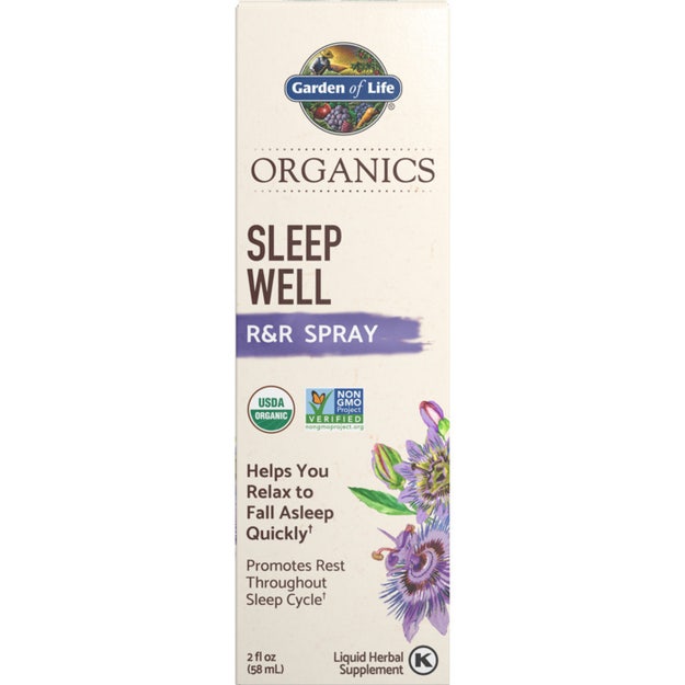 organics sleep well spray garden of life