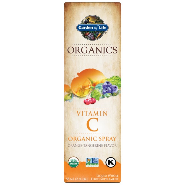 organics vitamin c orange tangerine garden of life