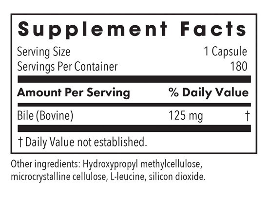 ox bile 125 mg allergy research group supplement facts