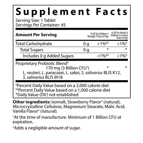 pro-kids ent vital nutrients supplement facts