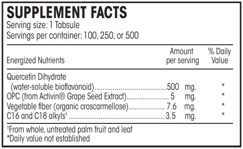 Pain Guard Forte Perque supplement facts