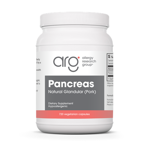 pancreas pork vegie capsules allergy research group