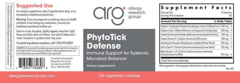 phytotick defense allergy research group label