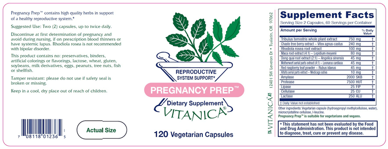 Pregnancy Prep 120 Count