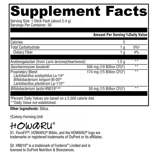 ProbioMax Plus DF (Xymogen) Supplement Facts