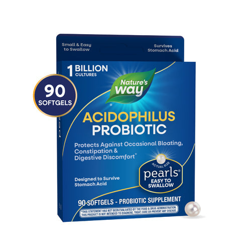 probiotic pearls acidophilus 90 softgels nature's way