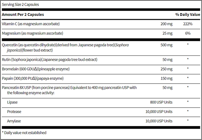 quercetin-bromelain forte sfi health supplement facts
