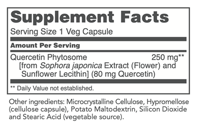 Quercetin Phospholipid Protocol for Life Balance supplement facts