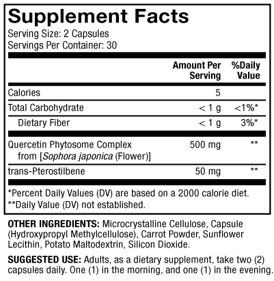 Quercetin and Pterostilbene Advanced