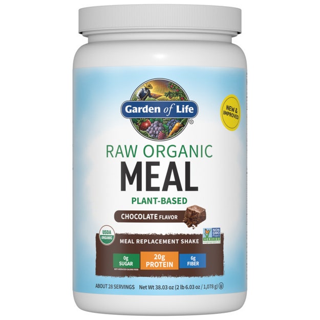 raw organic meal chocolate garden of life