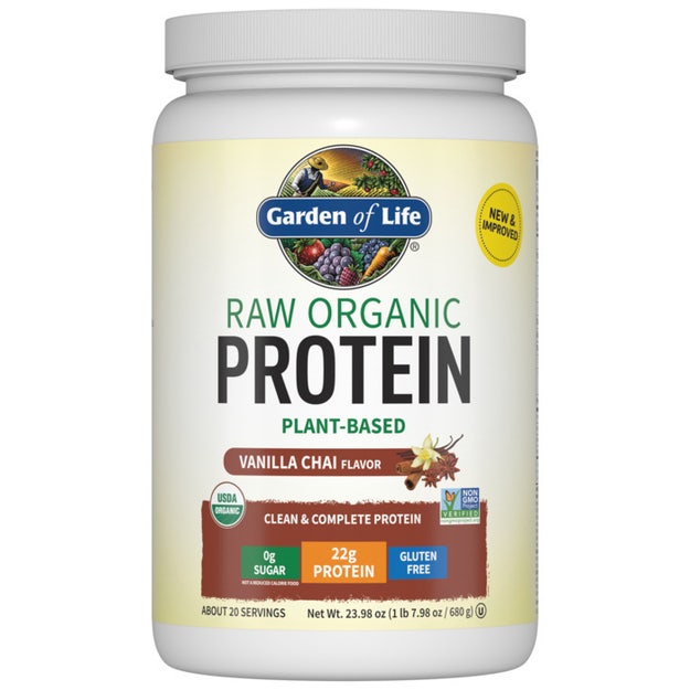 raw organic protein vanilla chai garden of life