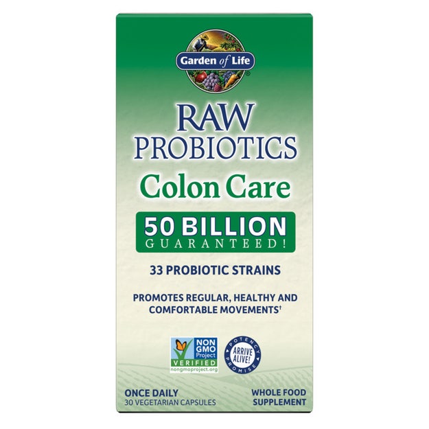 raw probiotics colon care garden of life