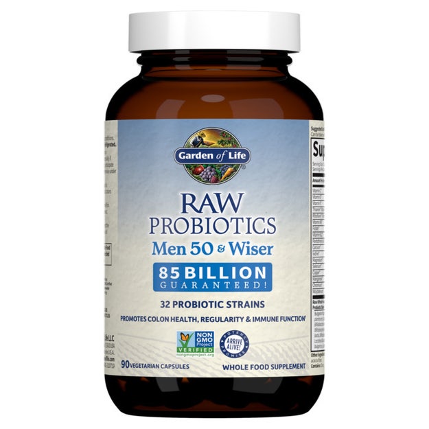 raw probiotics men 50 & wiser garden of life