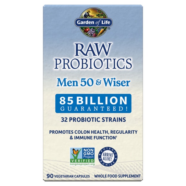 raw probiotics men 50 & wiser garden of life