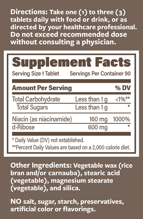 RIAGEV SR Endurance Product Company supplement facts