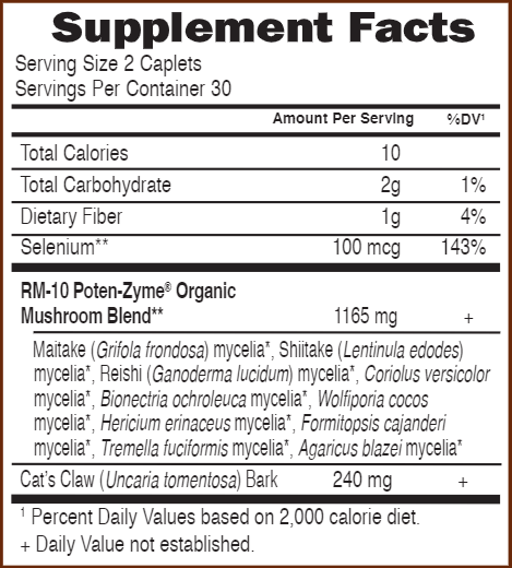 RM-10 (Garden of Life) Supplement Facts