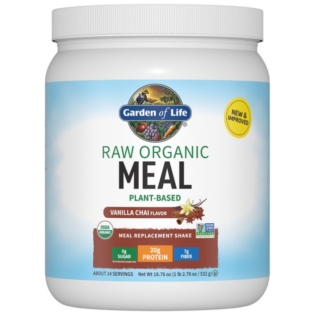 raw organic meal vanilla spiced chai garden of life