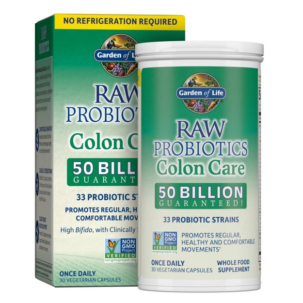 buy raw probiotics colon care shelf stable garden of life