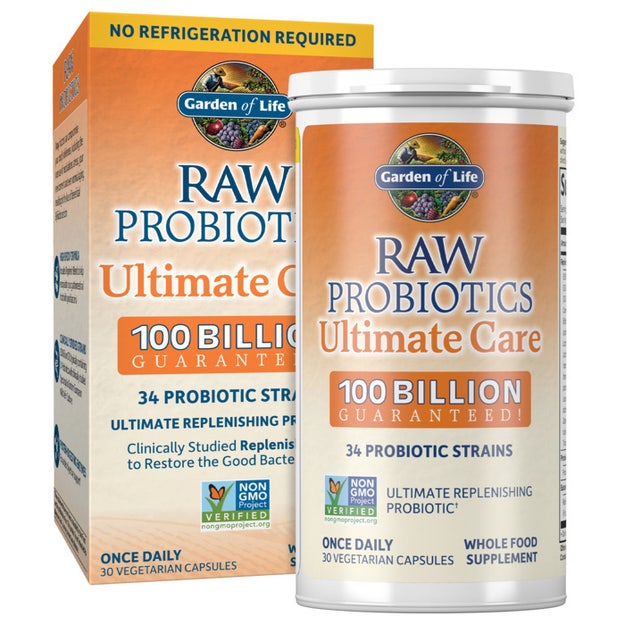 buy raw probiotics ultimate care shelf stable garden of life