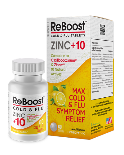 reboost zinc +10 cold & flu medinatura professional