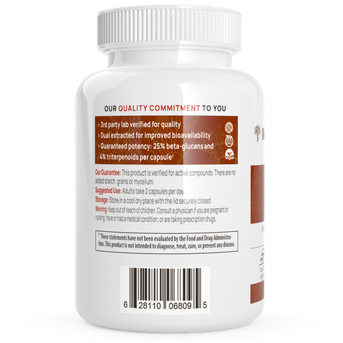 Reishi Mushroom Extract Capsules (Real Mushrooms)