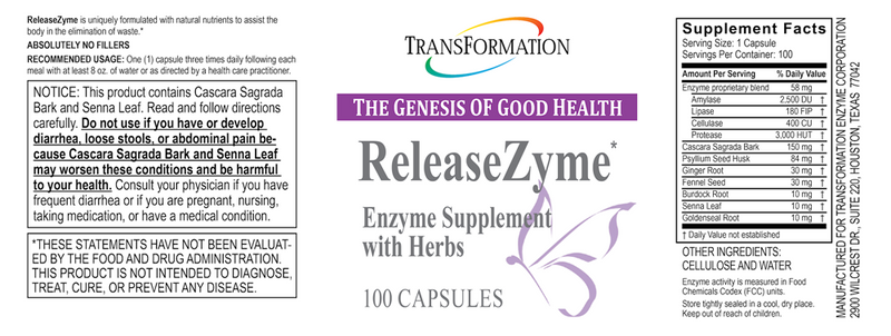 ReleaseZyme (Transformation Enzyme) Label