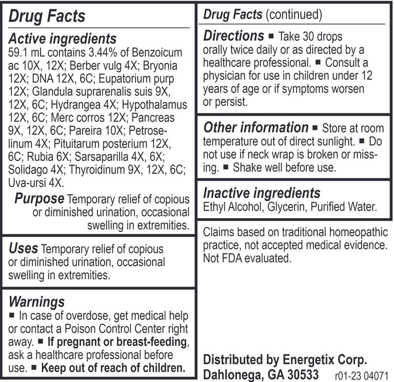 Renapath (Energetix) Drug Facts