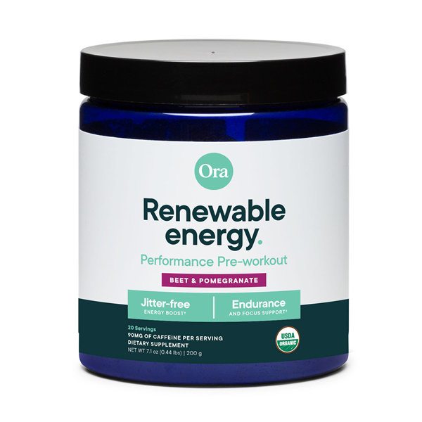 Renewable Energy: Organic Pre-Workout Powder Beet, Pomegranate & Berry