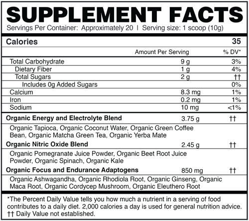 Renewable Energy: Organic Pre-Workout Powder Beet, Pomegranate & Berry