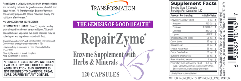 RepairZyme (Transformation Enzyme) Label