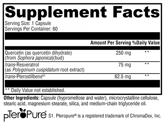 Resveratin Plus Supplement Facts