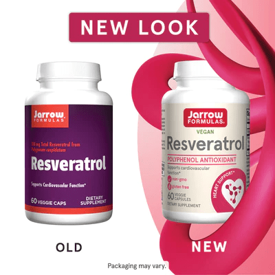 Resveratrol 100 mg Jarrow Formulas new look