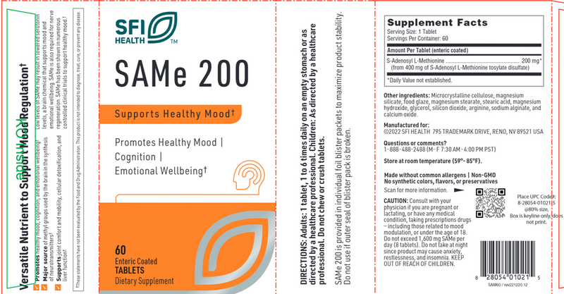 same 200 sfi health label