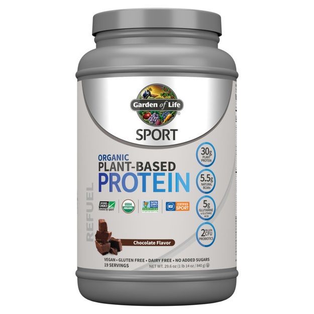 sport organic plant-based protein garden of life sport