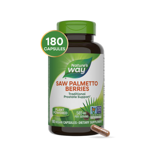 saw palmetto berries 180 capsules nature's way