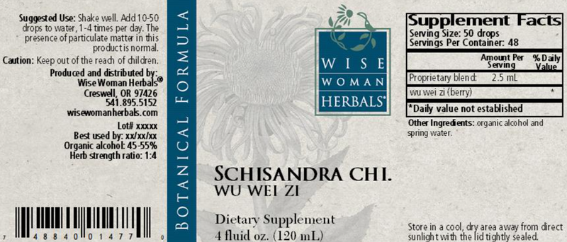 Schisandra chinensis Wise Woman Herbals products