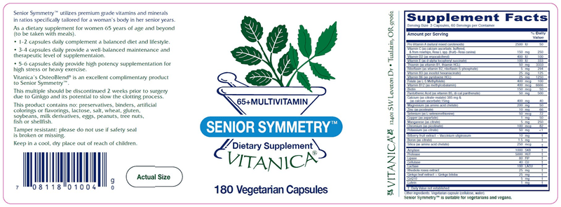 Senior Symmetry Vitanica products