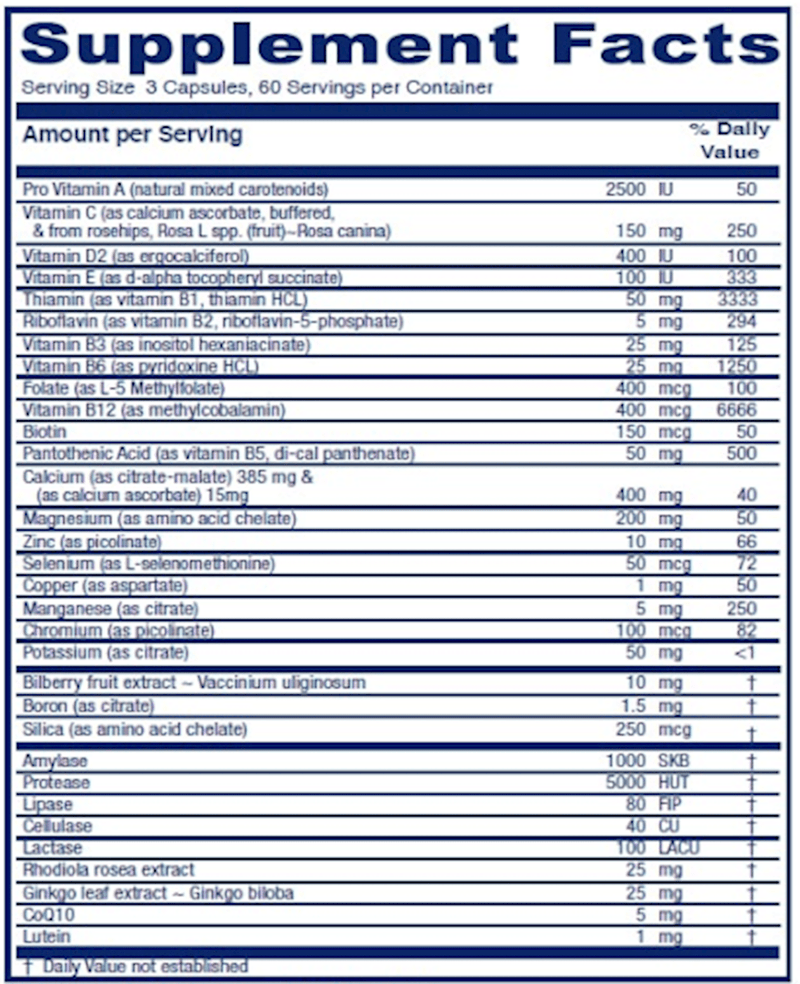 Senior Symmetry Vitanica supplements