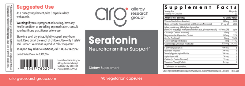 seratonin allergy research group label