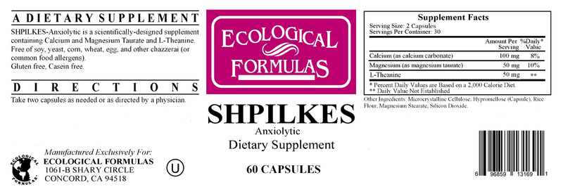 Shpilkes C/M Taurate (Ecological Formulas) Label