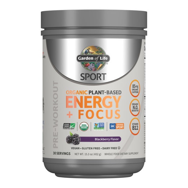 sport organic preworkout energy + focus blackberry garden of life