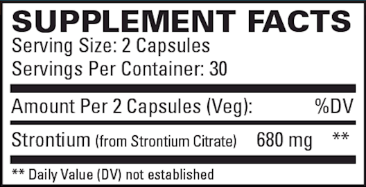 Strontium (Euromedica) Supplement Facts