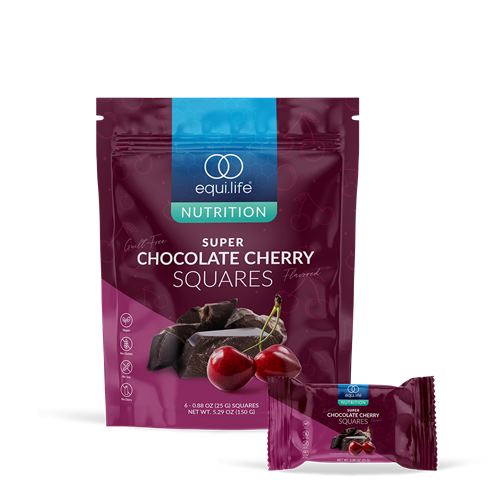 super chocolate cherry squares (equilife)