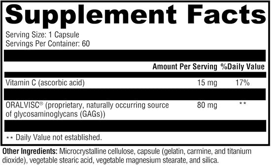 SynovX Metabolic (Xymogen) Supplement Facts